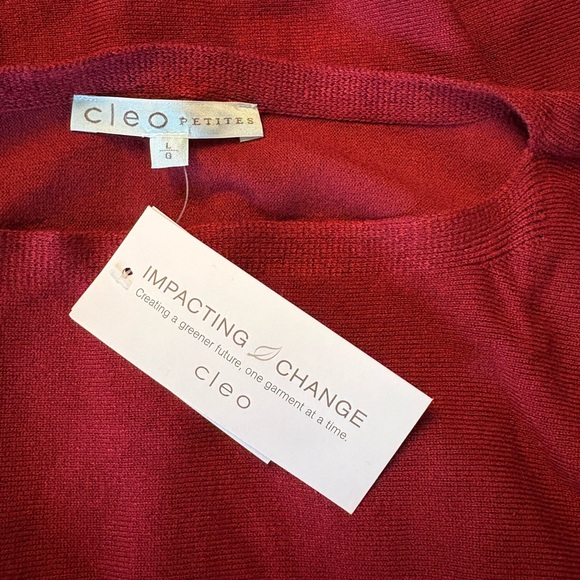 Cleo Deep Red Knitwear - Picture 14 of 14